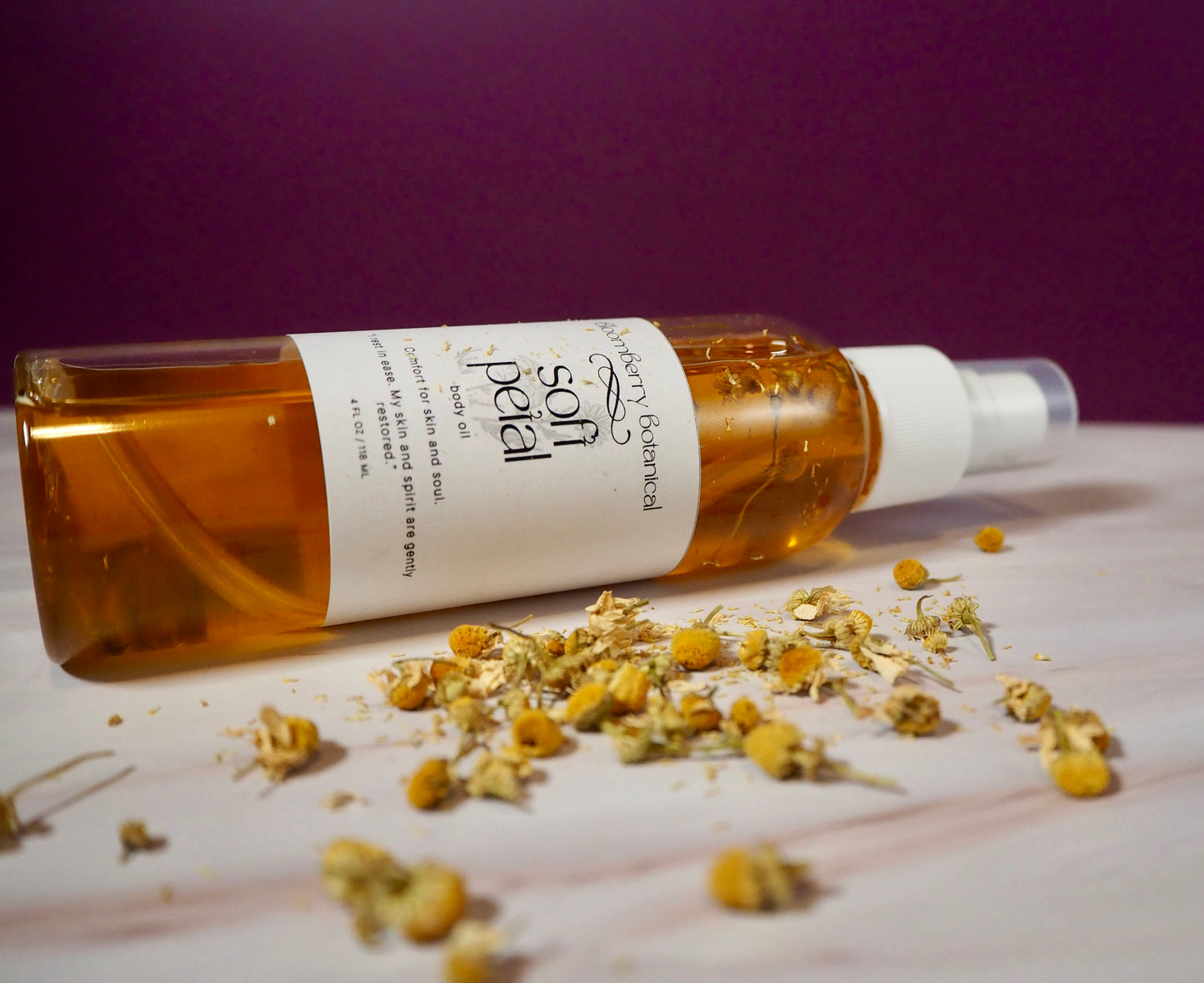 SoftPetal Botanical Body Oil (Chamomile Infused)