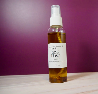 PetalBlush Botanical Body Oil (Rose Infused)