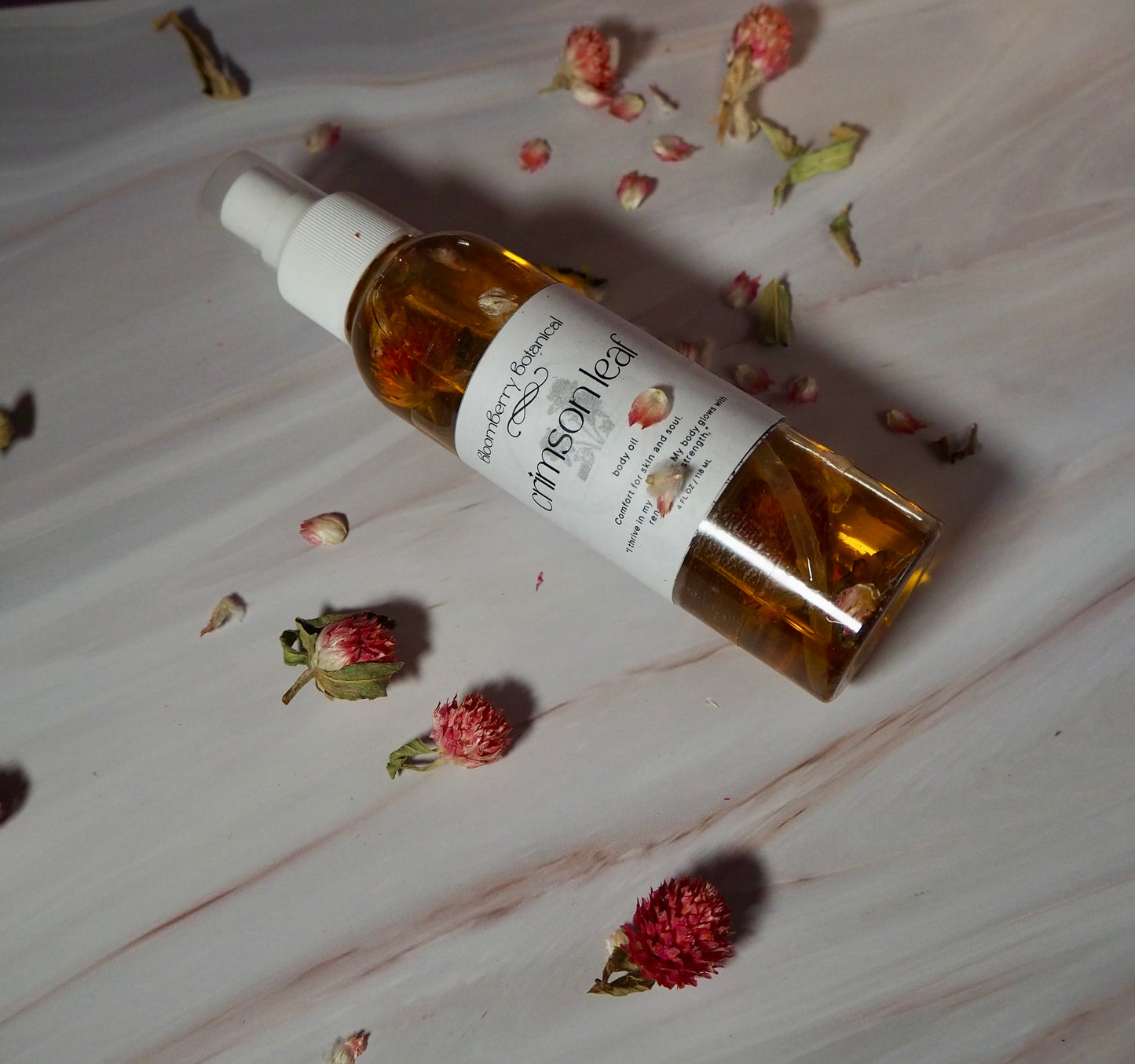 CrimsonLeaf Botanical Body Oil (Red Clover Infused)