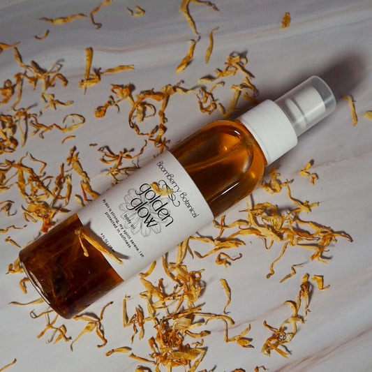 GoldenGlow ~ Calendula Infused Body Oil