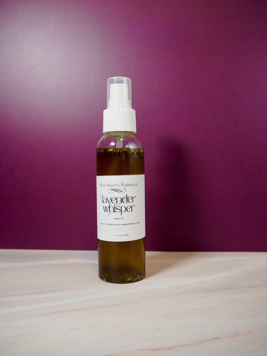 LavenderWhisper Botanical Body Oil (Lavender Infused)